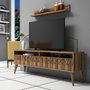 Hanah Home Mueble de TV Line - Walnut